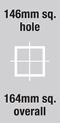 DOT Downlight Range - 164 mm sq